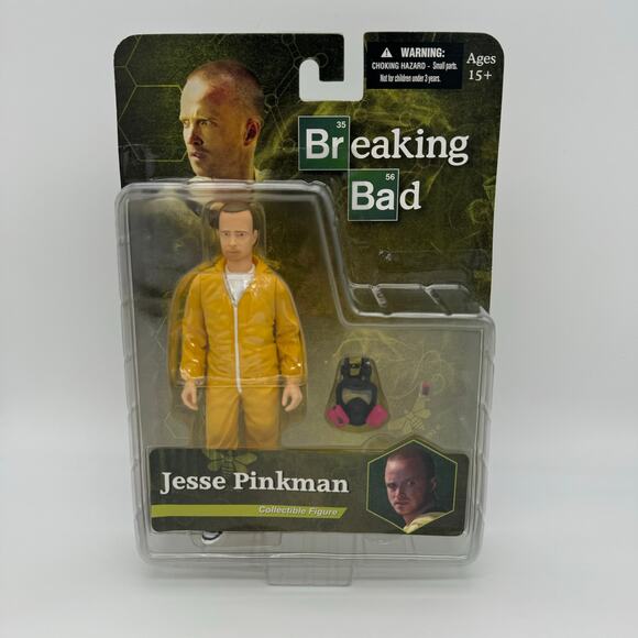Mezco Toyz Breaking Bad Jesse Pinkman 6" Yellow Hazmat Suit Figure - Picture 1 of 3